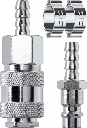 Набор переходников KRAFTOOL елочка - рапид штуцер  +  рапид муфта - елочка 06599-08-H купить в Нягани