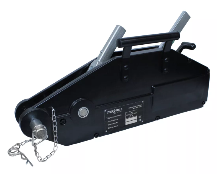Лебедка рычажная МТМ Magnus-Profi WRP-800, 0.8 т, канат 20 м купить в Нягани