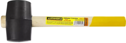 Киянка STAYER резиновая, с деревянной рукояткой, 0,34кг 20505-55 купить в Нягани