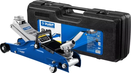 Домкрат гидравлический подкатной T65, 2,5т, 90-360мм, в кейсе, ЗУБР Профессионал 43057-2.5-K 43057-2.5-K купить в Нягани