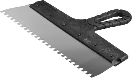 Шпатель ЗУБР &quot;МАСТЕР&quot; ФАСАДНЫЙ, нержавеющее полотно, 300мм, зуб 6х6мм 10078-30-06 купить в Нягани