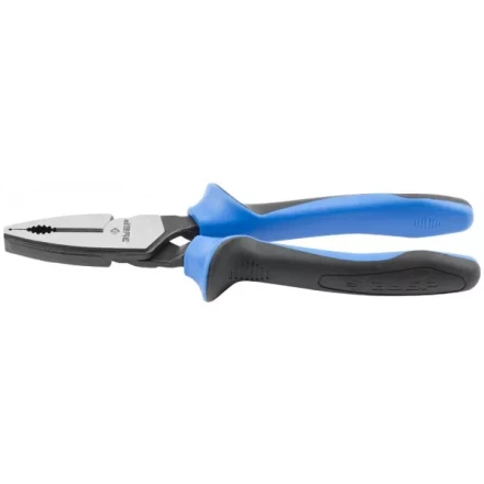 Плоскогубцы ЗУБР &quot;ПРОФЕССИОНАЛ&quot; &quot;ТИТАН&quot; комбинир, двухкомп рукоятка, увелич передаточ усилие, повыш износостойкость, 200 мм 2207-1-20 купить в Нягани
