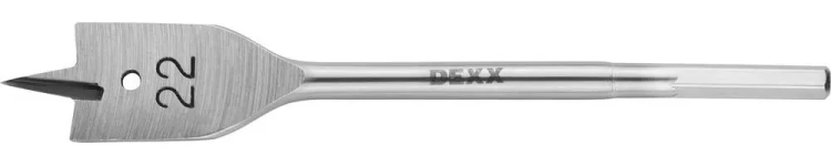 Сверло по дереву перовое, шестигранный хвостовик, DEXX 2945-22, d=22мм 2945-22 купить в Нягани