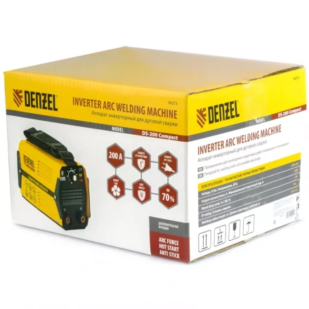 Аппарат инверторный дуговой сварки DENZEL DS-200 Compact 94373 купить в Нягани