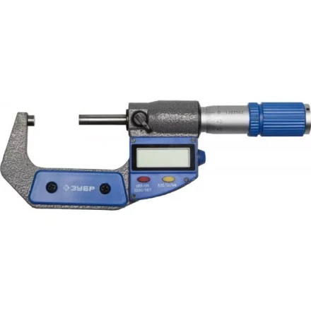 Микрометр ЗУБР &quot;ЭКСПЕРТ&quot; гладкий цифровой, МКЦ 50, диапазон 25-50мм, шаг измерения 0,001мм 34482-50 купить в Нягани