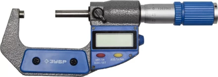 Микрометр ЗУБР &quot;ЭКСПЕРТ&quot; гладкий цифровой, МКЦ 50, диапазон 25-50мм, шаг измерения 0,001мм 34482-50 купить в Нягани