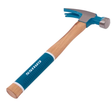 Молоток-гвоздодер,560 г Gross 10419, угол 75, магнит, обрезиненная рукоятка AMERICAN HICKORY купить в Нягани