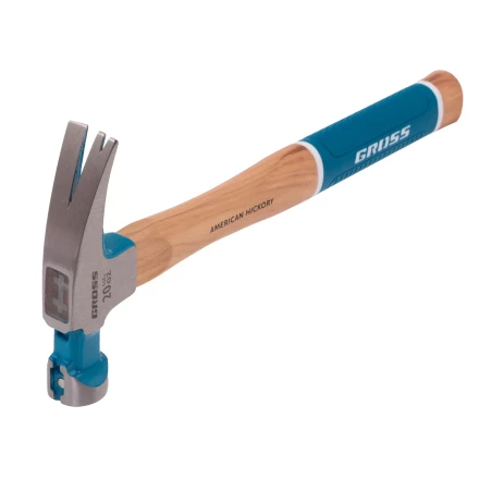 Молоток-гвоздодер,560 г Gross 10419, угол 75, магнит, обрезиненная рукоятка AMERICAN HICKORY купить в Нягани