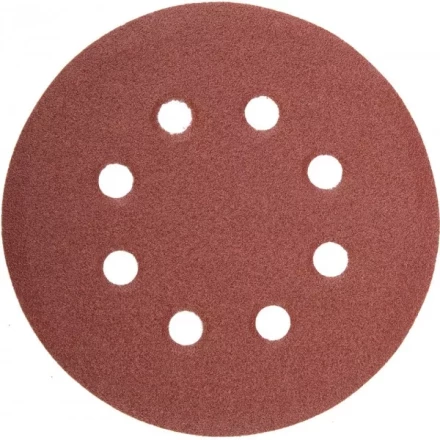 Круг шлифовальный универсальный STAYER &quot;MASTER&quot; из абразивной бумаги на велкро основе, 8 отверстий, Р80, 115мм, 5шт 35450-115-080 купить в Нягани