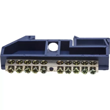 Шина СВЕТОЗАР нулевая на DIN-изоляторе, макс. ток 100А, 5,2мм, 10 полюсов 49807-10 купить в Нягани