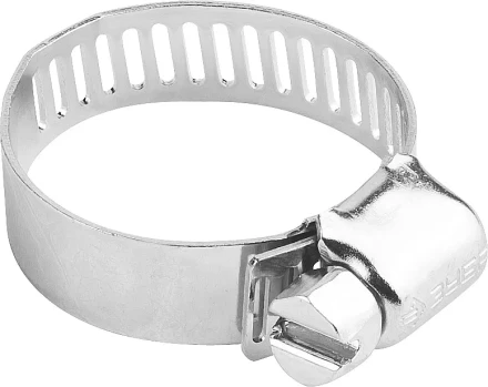 Хомуты ЗУБР &quot;ЭКСПЕРТ&quot;, оцинкованные, просечная лента 12 мм, 65-89 мм, 50 шт 37805-065-89-50 купить в Нягани