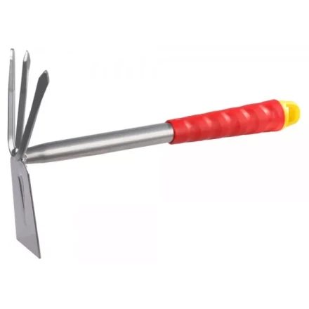 Мотыжка GRINDA, прямое лезвие, 3 зубца, из углеродистой стали с коннекторной системой, 305 мм 8-421435_z01 купить в Нягани