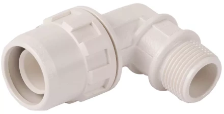 Муфта ЗУБР &quot;ШиреФит&quot; соединительная угловая 90°, &quot;штуцер с гайкой - внешняя резьба&quot;, 26мм-3/4&quot; 51465-26-3/4 купить в Нягани