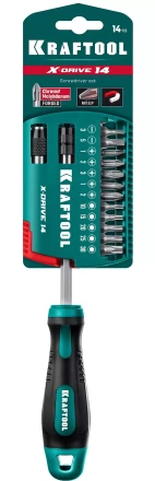 Набор: профессиональная отвертка X-Drive в наборе с битами 25814 купить в Нягани