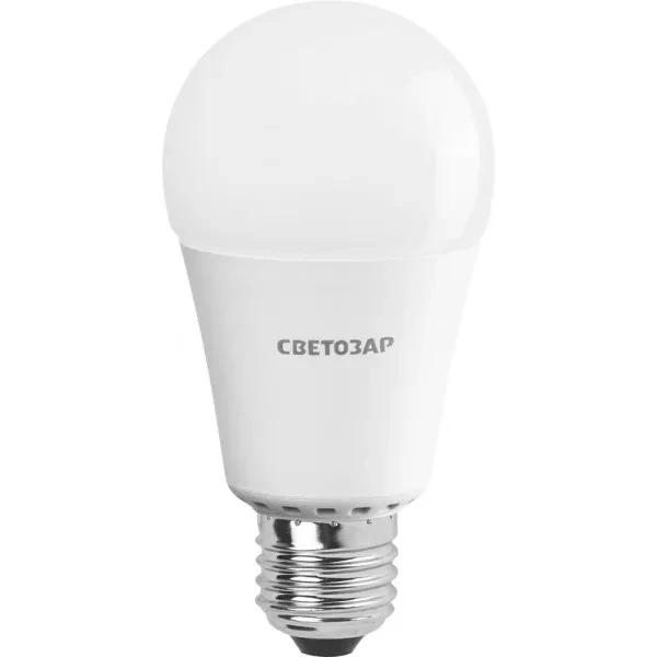 Лампа СВЕТОЗАР светодиодная "LED technology", цоколь E27(стандарт), яркий белый свет (4000К), 220В, 12Вт (100) 44508-100_z01 купить в Нягани