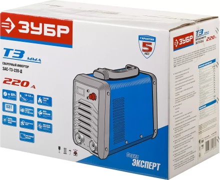 Сварочный инвертор с дисплеем ММА ЗАС-Т3-220-Д серия ПРОФЕССИОНАЛ купить в Нягани