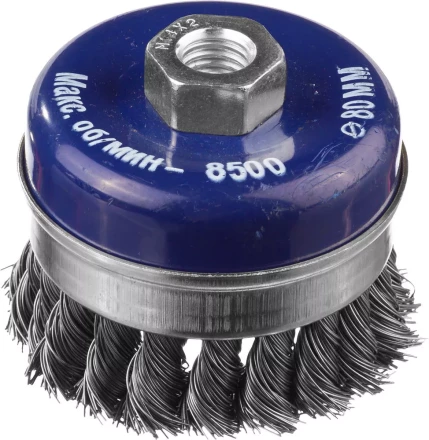 DEXX. Щетка чашечная усиленная для УШМ, жгутированная стальная проволока 0,5мм, 80ммхМ14 35106-080 купить в Нягани
