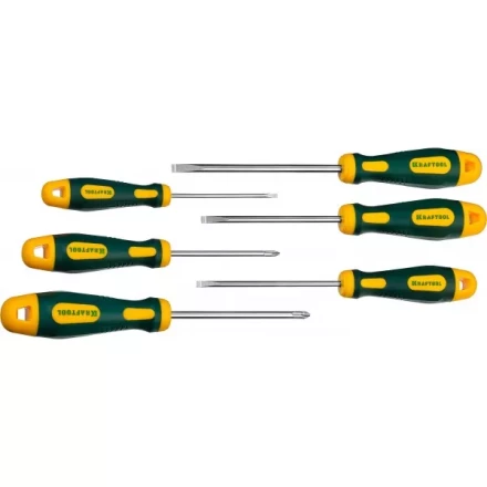 Набор отверток X-Drive, KRAFTOOL 250081-H6, Cr-Mo-V сталь, 6шт 250081-H6 купить в Нягани