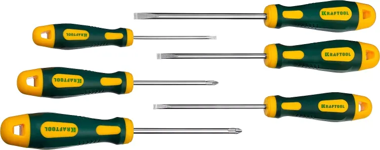 Набор отверток X-Drive, KRAFTOOL 250081-H6, Cr-Mo-V сталь, 6шт 250081-H6 купить в Нягани
