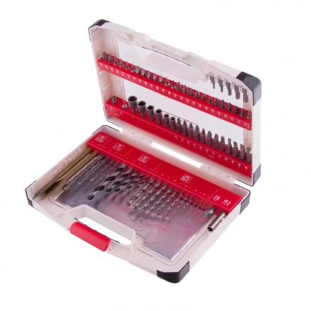 Набор сверл комбинированный по металлу 1-6 мм бетону 4-8 мм дереву 3-8 мм перки биты 44 шт адаптер головки 6 шт 75 предметов Pro Matrix 725675 купить в Нягани