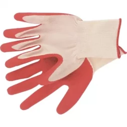 Перчатки вязаные полиэфирные с рельефным покрытием из нат. латекса, 15 класс, 57гр СИБРТЕХ Россия 67767