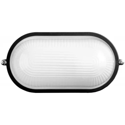 Светильник уличный СВЕТОЗАР влагозащищенный, овал, цвет черный, 100Вт SV-57203-B купить в Нягани