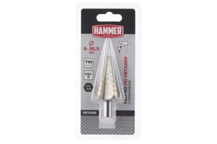 Сверло по металлу HAMMER Ф30х80мм (DR MT 6,0-30,5мм*80/10мм) купить в Нягани