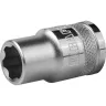 Торцовая головка KRAFTOOL "INDUSTRIE QUALITAT", Cr-V, SUPER-LOCK, хромосатинированная, 1/2", 10 мм 27801-10_z01 купить в Нягани