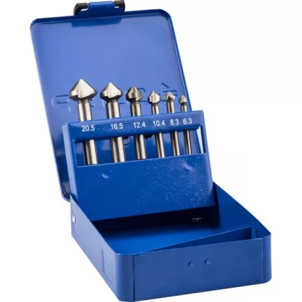 Набор ЗУБР Зенкеры &quot;ЭКСПЕРТ&quot; конусные с 3-я реж. кромками, сталь P6M5, для раззенковки М3, М4, М5, М6, М8, М10 29730-H6 купить в Нягани