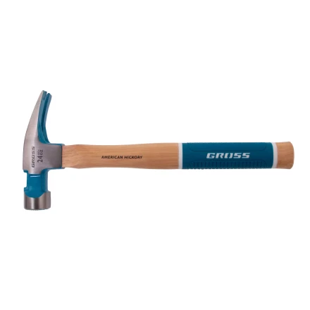Молоток-гвоздодер, 680 г Gross 10425, угол 75, магнит, обрезиненная рукоятка AMERICAN HICKORY купить в Нягани