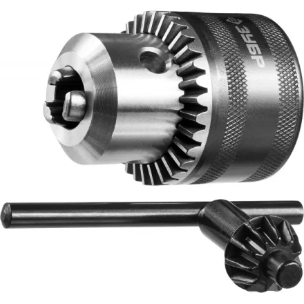 Патрон ЗУБР &quot;ЭКСПЕРТ&quot; цельнометаллический для дрели, с ключом, 16мм, 1/2&quot; 2908-16-1/2 купить в Нягани