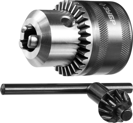 Патрон ЗУБР &quot;ЭКСПЕРТ&quot; цельнометаллический для дрели, с ключом, 16мм, 1/2&quot; 2908-16-1/2 купить в Нягани