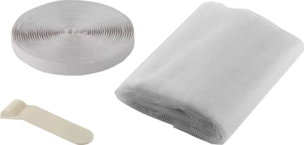 Сетка STAYER &quot;COMFORT&quot; противомоскитная для окна, с крепежной лентой, белая, ПЭТ, 1,1 х 1,3м 12480-11-13 купить в Нягани