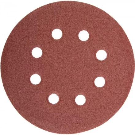 Круг шлифовальный универсальный STAYER &quot;MASTER&quot; из абразивной бумаги на велкро основе, 8 отверстий, Р120, 115мм, 5шт 35450-115-120 купить в Нягани
