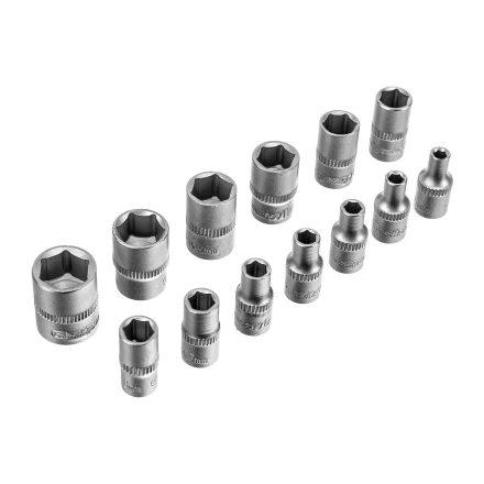 Набор инструментов Сибртех 14172, 1/2&quot;, 3/8&quot;, 1/4&quot;, пластиковый кейс 160 предм. купить в Нягани