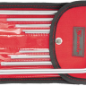 Набор ключей шестигранных имбусовых TORX-TORX Tamper, 9 шт:T10-T50, CrV,  удлиненные, сатин., чехол  MATRIX 12313 купить в Нягани