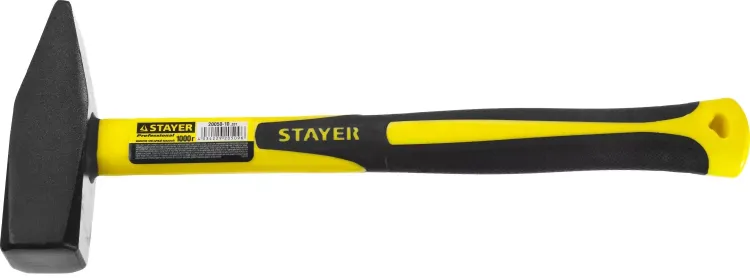 Молоток слесарный Fiberglass 1000 г с фиберглассовой рукояткой, STAYER Professional 20050-10 20050-10_z01 купить в Нягани