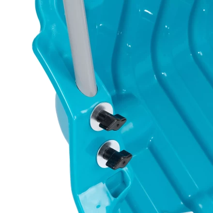 Скрепер-волокуша для уборки снега  Palisad 61694, полипропилен, колеса, 595х715х1445мм, рукоятка с ПВХ, LUXE купить в Нягани