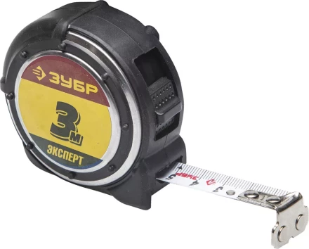 Рулетка ЗУБР &quot;ЭКСПЕРТ&quot; &quot;АНТЕЙ&quot;, металлический обрезиненный корпус, полотно с нейлоновым напылением, 3мх16мм 34053-03-16 купить в Нягани