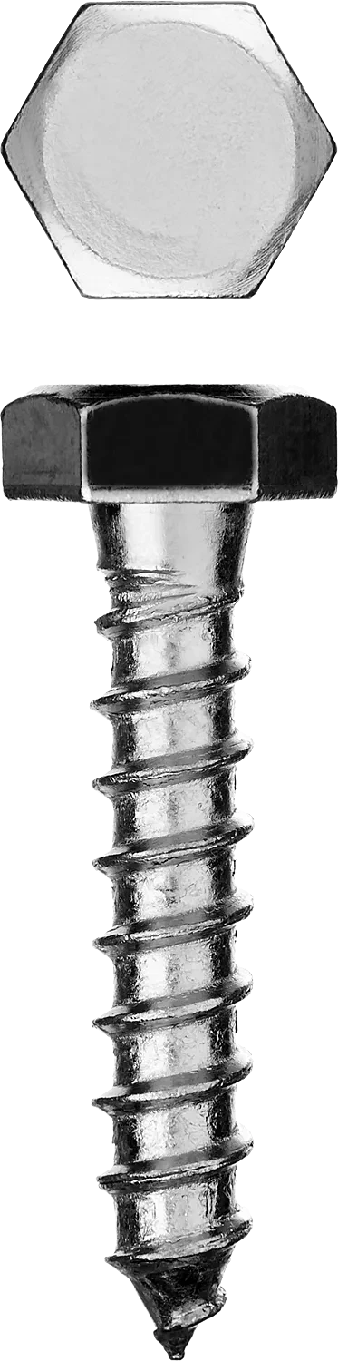Шурупы ШДШ с шестигранной головкой (DIN 571) коробка серия МАСТЕР