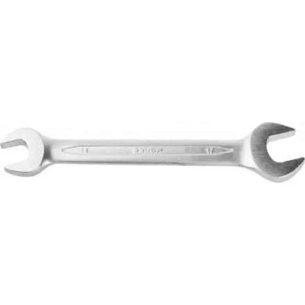 Ключ ЗУБР &quot;ПРОФИ&quot; гаечный рожковый, Cr-V сталь, хромированный, 14х17мм 27027-14-17 купить в Нягани