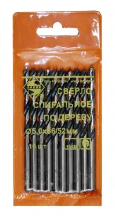 Сверло для дерева 5 мм спиральное 19125 купить в Нягани