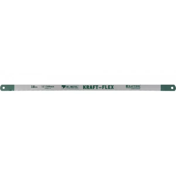 Полотно "KRAFT-FLEX" по металлу, KRAFTOOL 15942-18-S50, Bi-Metal, 18TPI, 300 мм, 50 шт 15942-18-S50 купить в Нягани