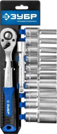 ЗУБР ТБ-12У, 12 предм., (1/2), набор торцовых головок, Профессионал (27650-H12) купить в Нягани