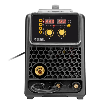 Аппарат инвертор. полуавтомат. сварки  MIG-160, 160 А, ПВ 60%, катушка 5 кг// Denzel 94309 купить в Нягани
