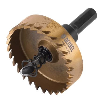 Коронка по металлу HSS, 50 мм, нитридтитановое покрытие Denzel 724116 купить в Нягани