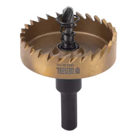 Коронка по металлу HSS, 50 мм, нитридтитановое покрытие Denzel 724116 купить в Нягани