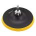 Тарелка опорная для дрели и УШМ с липучкой, 125 мм, стандартная, с адаптером c М14 на d8 Denzel 76251 купить в Нягани