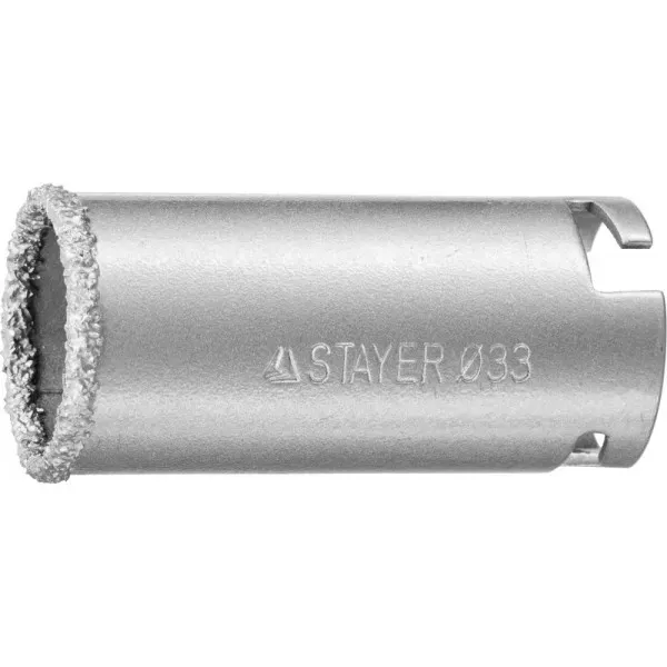 Коронка STAYER "PROFESSIONAL" кольцевая с карбидно-вольфрамовой крошкой, d=33мм 33345-33 купить в Нягани