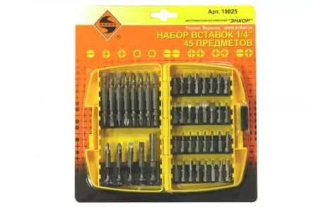 Набор вставок 1/4 45 предметов Энкор 19825 купить в Нягани